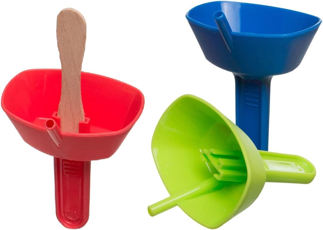 Drip Free Popsicle Holder - Mess Free Frozen Treats Holder with Straw (3 PACK)