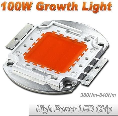 Hontiey High Power LED Chip 100W Full Wavelength Light 380-840Nm Bulbs 100 Watt Beads DIY Spotlights Floodlight COB Integration Lamp SMD Stage Lights