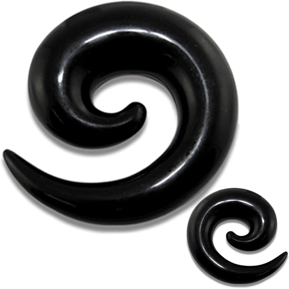 8g 3mm 6g 4mm 4g 5mm 2g 6mm 0g 8mm 00g 10mm 1/2 12mm Ear Plugs Spiral Expander Stretcher fit Ears