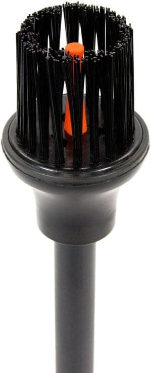 Bownet Utilitee Replacement Brush Tees - Nylon Bristle Brush Tee Top Heads - Hitting and Batting Tee Training for Baseball and Softball (Brush Top), Black