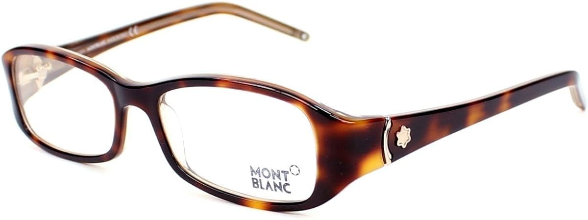 Montblanc Eyeglasses MB351 056 Light Havana/Gold Size:53