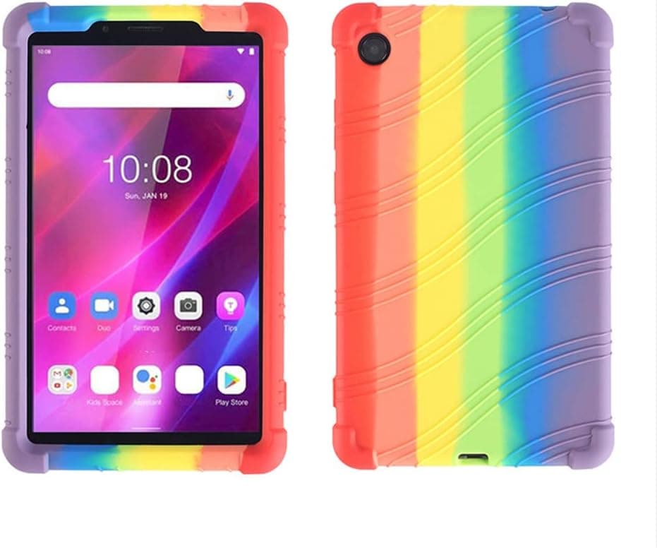 Oneyijun Case for Lenovo Tab M7/M7 2nd/M7 3rd Gen 7 inch TB-7306 TB-7305F/X/i 2019 2021 Tablet Soft Silicone Shockproof Rubber Shell Protective Cover (Multi-Colored)