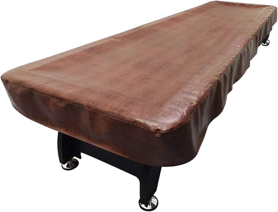 Lucky Monet 9/12/14/16ft PU Leather Heavy Duty Shuffleboard Table Cover