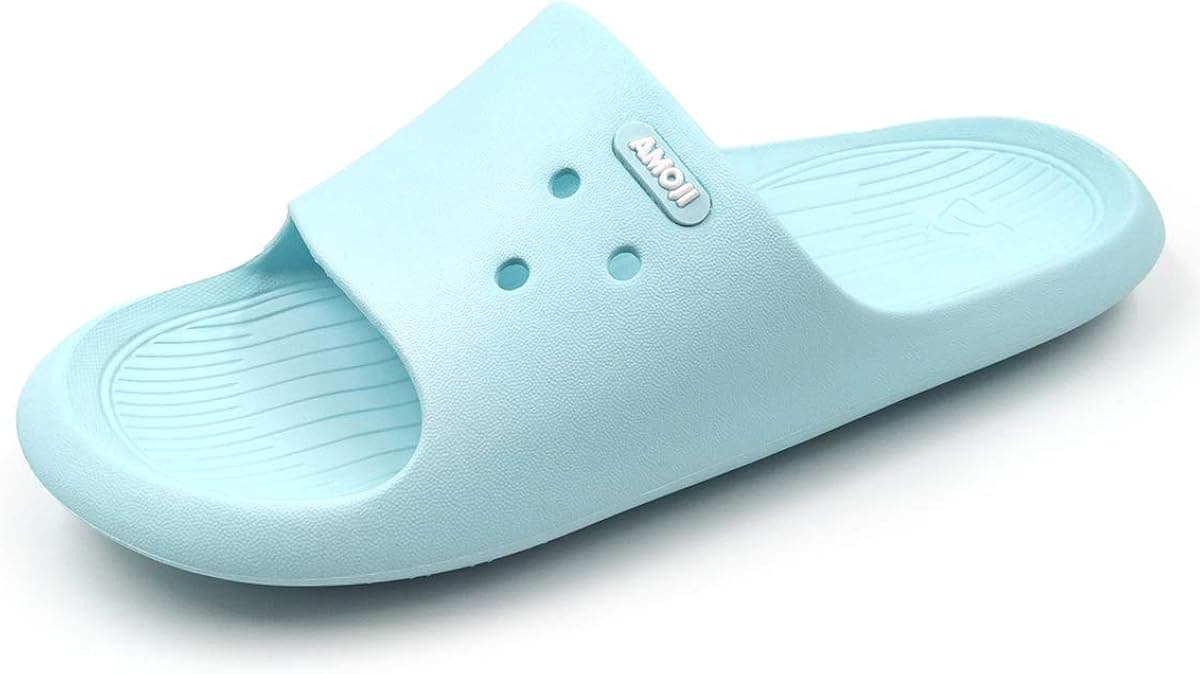 Amoji Unisex Slide Sandals Outdoor Athletic Shower Slipper SS6818