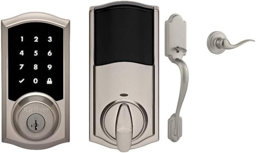 Kwikset Premis Touchscreen Smart Lock w/ Arlington Handleset (Satin Nickel)