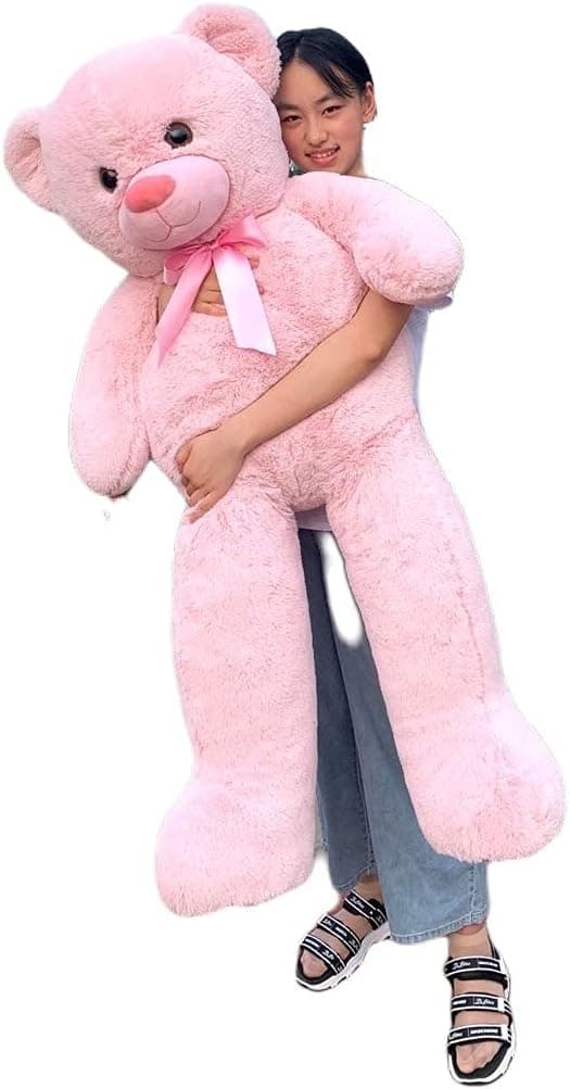 Lee's Brothers 120cm/47inch Pink Plush Teddy Bear, Soft Large Stuffed Animal, 4 Sizes/Colors Option