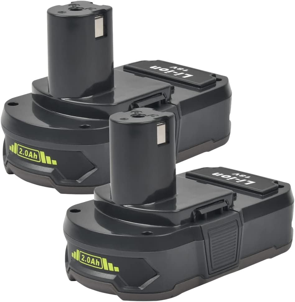 TIMESETL 2Pack 2000mAh P102 18V Battery Replacement for Ryobi 18V Lithium Battery P102 P103 P104 P105 P107 P108 P109 P190 Compatible with Ryobi 18-Volt ONE+ Plus Power Tool Battery