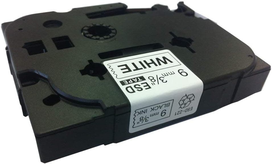 Eseller Direct? - Compatible Label Tape Replacement for Brother TZ221 [9mm X 8m] (1 Black on White) TZ-221