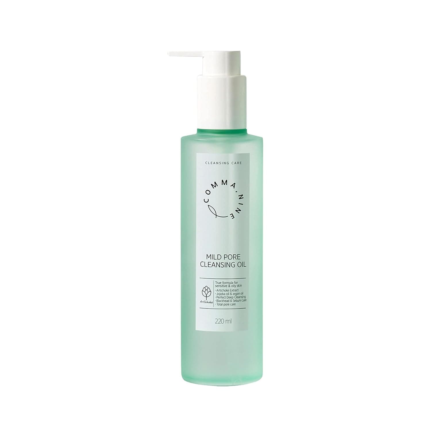 COMMANINE Artischocken Deep Pore Face Cleansing Oil 7.4 fl oz, Blackhead and Sebum Cleanser - Makeup Remover - Cleanses without Clogging Pores and Only Natural Ingredients