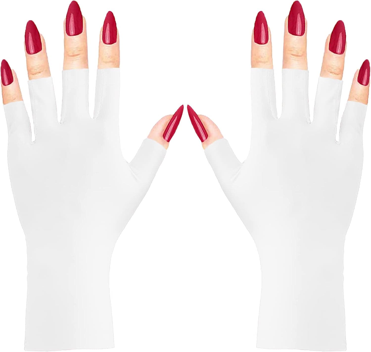 CURELIX Anti UV Gloves for Gel Nail Lamp, Professional Protection Gloves for Manicures, UV Sun Protection Gloves for Women