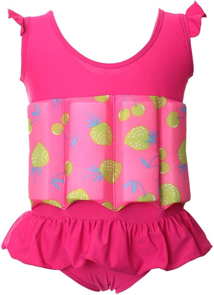 Kids One Piece Swimsuit Floatsuit Vest Life Jacket Floatation Swimsuits with Adjustable Buoyancy