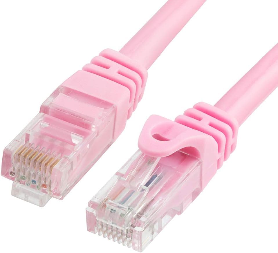 Cmple - CAT 6 500MHz UTP ETHERNET LAN Network Cable - 3 FT Pink