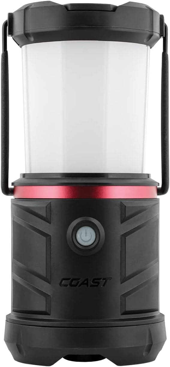 Camping Lantern: COAST EAL25 Dual Color LED Emergency Light - 1250 Lumen, D Batteries or Rechargeable, Storm Proof, Power Bank, Durable for Outdoor & Survival