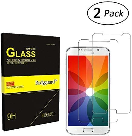 Galaxy S6 Screen Protector - Bodyguard 2Pack [3D Touch Compatible & Anti-Fingerprint]0.3mm Ultra-thin 9H HD Clear Tempered Glass Screen Protector Film for Samsung Galaxy S6,(NOT S6 Edge)