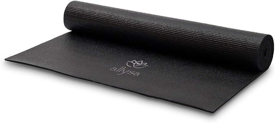WEDDINGSTAR Customizable No-Slip Black Yoga Mat
