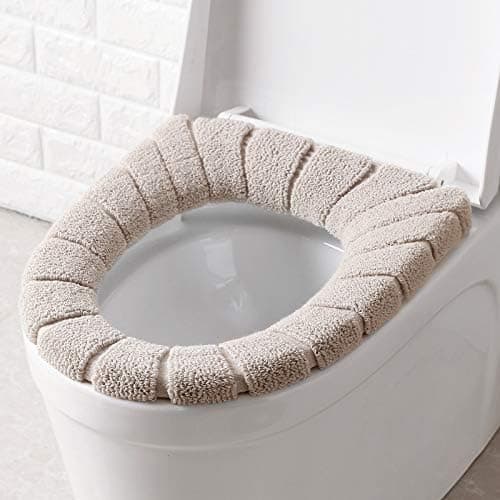 3pcs Toilet Seats, Toilet Seat Cover Cushion Bathroom Soft and Warm Washable Cover Pads