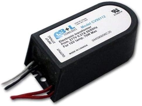 B+L CV90112 277v to 12v 75w low voltage transformer