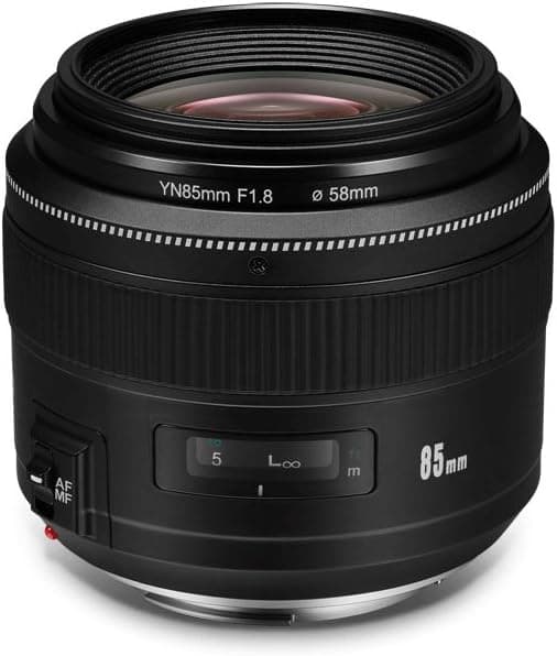 YONGNUO YN85mm f1.8 AF/MF Standard Medium Telephoto Prime Lens Fixed Focal Camera Lens for Canon EF Mount EOS Cameras (YN85mm F1.8 - Canon)