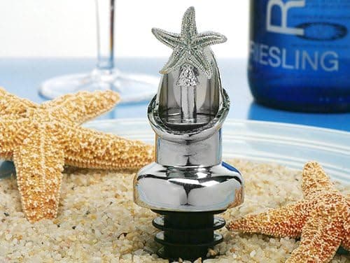 Set of 24 Starfish Wine pourer Bottle stopper wedding Bridal Shower Party favors