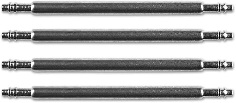 Premium Stainless Steel Spring Bars to Attach Watch Bands, Straps, and Bracelets - Pack of 4