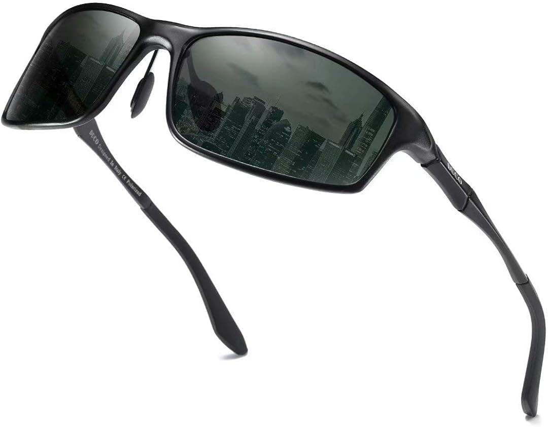 DUCO Polarized Sunglasses for Men 100% UV400 Protection Metal Frame Driving Men's Sun Glasses 8201