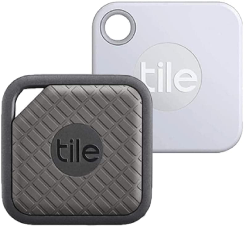 Tile Sport (2017) & Tile Mate (2020) Combo - High Performance Bluetooth Trackers & Item Locators for Keys, Wallets, Remotes & More; Easily Find All Your Things