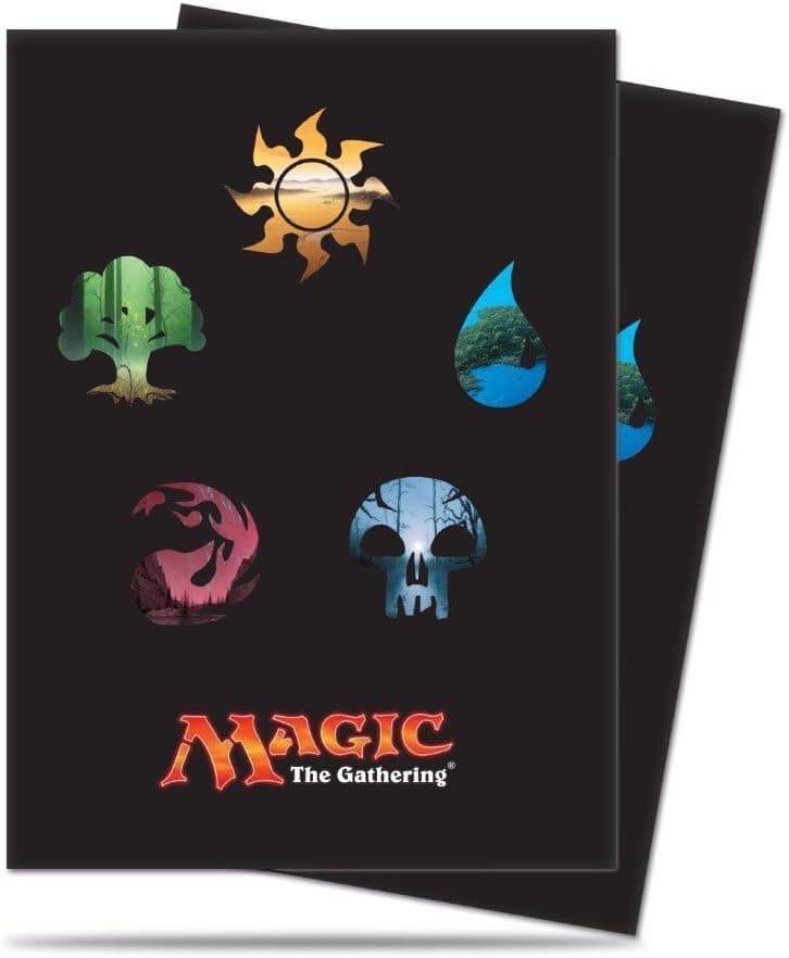 Ultra Pro Magic The Gathering Standard Deck Protectors - Mana Symbols (80)