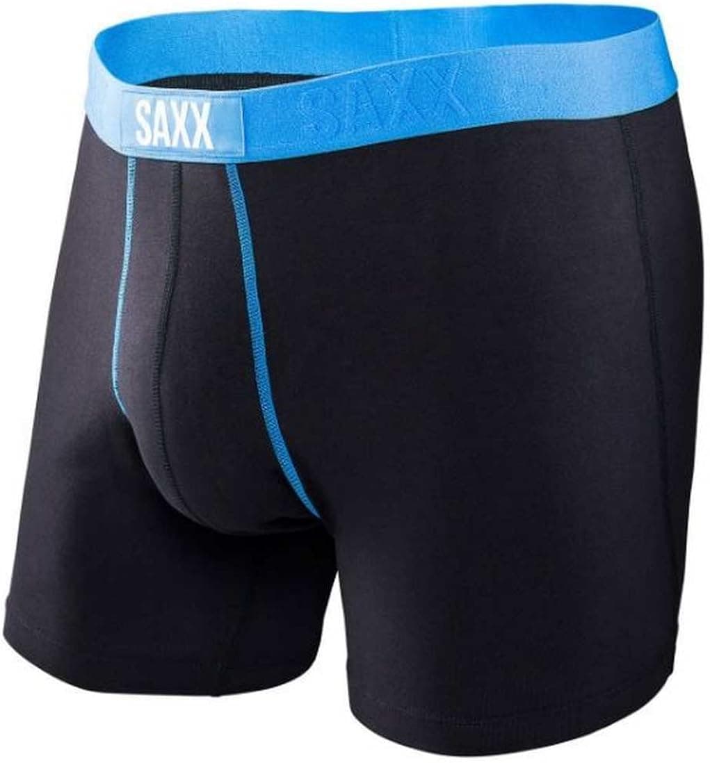 SAXX Underwear Co. Saxx Men's 24-Seven Boxer Brief SP2016-SXBB10-Black/Malibu-Large