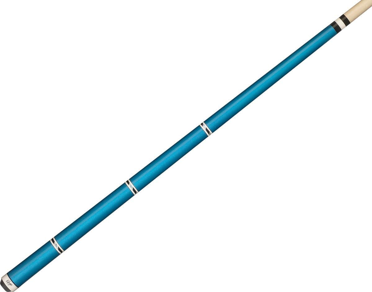 Rage RG96 Graphic Metallic Black with White and Black/Silver Bands Cue, 19-Ounce