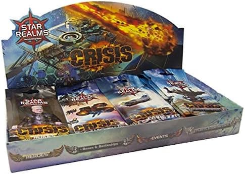 Wise Wizard Games Star Realms: Crisis Display – 24 Packs of Cards 12 Cards Per Pack - Card Games for Kids and Adults Ages 12+ - English Version