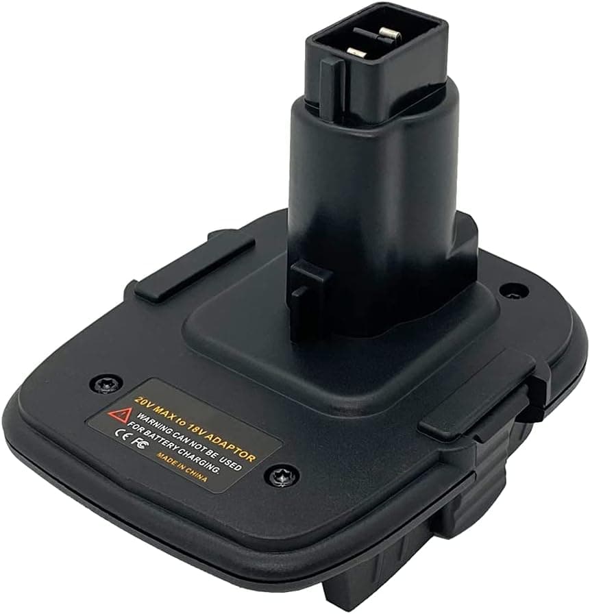 QINIZX USB Battery Adapter Converter for DeWalt 18V XPR Ni-CD Cordless Tool, Convert for DeWalt 18V/20V Milwaukee M18 18V Lithium Ion Battery to DeWalt 18V NiCad & NiMh Battery DC9096 DC9098 DC9099