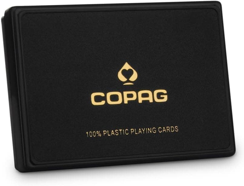 Copag Iluminura Bridge Size Jumbo Index Playing Cards (Black Gold)