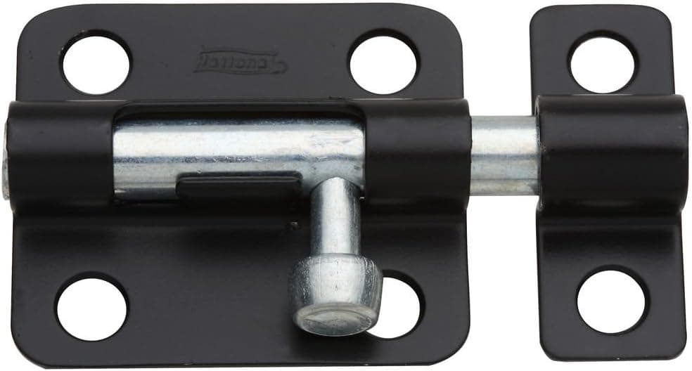 National Hardware N151-431 V834 Barrel Bolt in Black,2-1/2 Inch