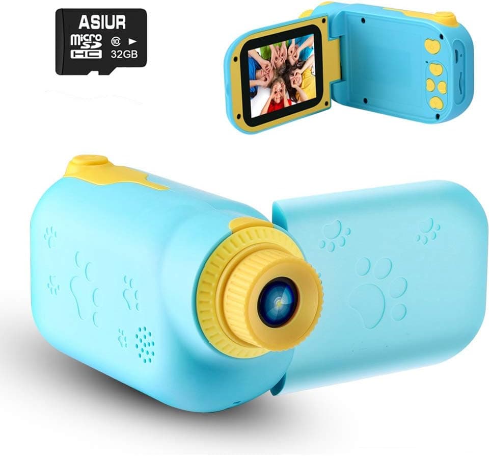 Kids Video Camera for Boys Girls Gift, 1080P FHD Digital Kids Camera Camcorder Children Camera DV with 32GB SD Card & 2.4" Screen for Age 3-8