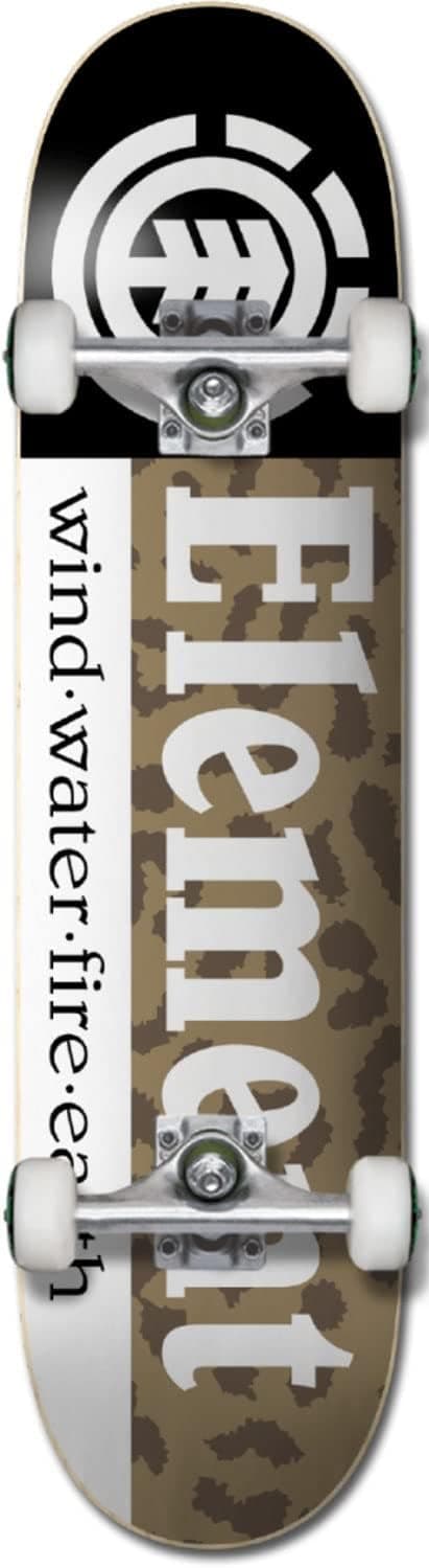 Element Cheetah Section Skateboard Complete Sz 8in Assorted