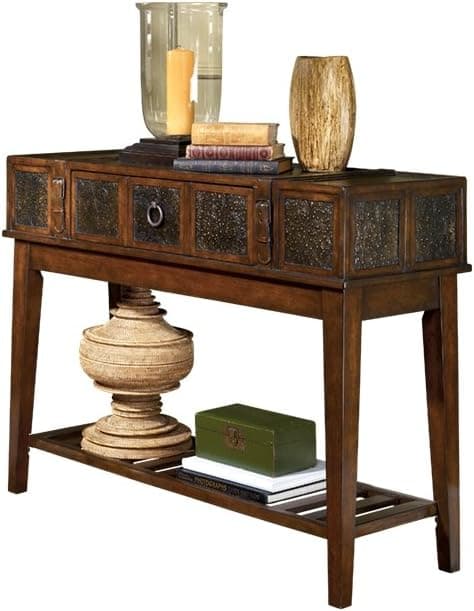 Ashley Furniture Signature Design - McKenna Sofa Table - Rectangular - Dark Brown