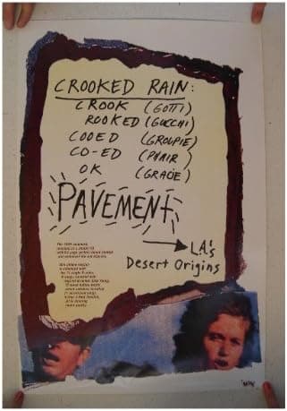Pavement Poster Crooked Rain