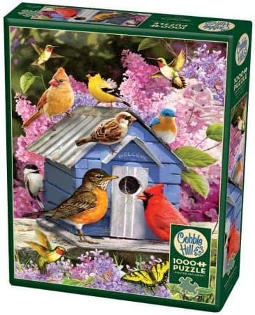 Cobblehill 80153 1000 pc Spring Birdhouse Puzzle, Various