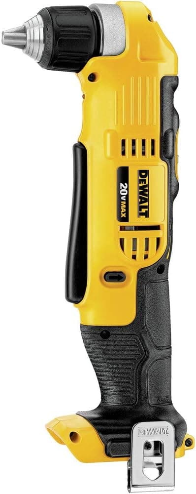 Dewalt DCD740BR 20V MAX Cordless Lithium-Ion 3/8 in. Right Angle Drill Driver (Bare Tool) (Renewed)