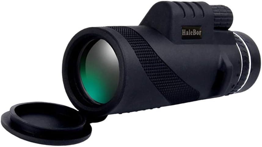 Threecows Night Vision Monocular for Travel,High Power 50x60 HD Monocular Telescope Shimmer Spotting Scope for outdoors (52X67X146mm,Black)