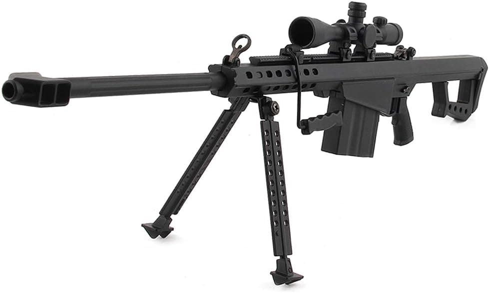 Mini Pew USA 50 Cal .50 Caliber Sniper Scale Model Die-cast Replica Gun Non-Firing