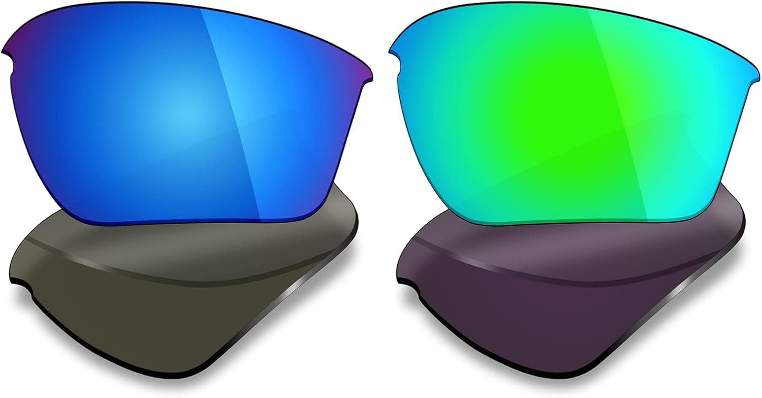 Mryok 2 Pair Polarized Replacement Lenses for Oakley Half Jacket 2.0 XL Sunglass - Options
