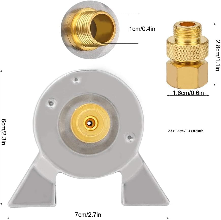 Keenso Stove Burner Adapter, Outdoor Mini Camping Stove Burner Adapter Stove Connector Gas Tank Adapter Camping Stove Converter Long Cylinder Gas Tank Adapter Outdoor dining set