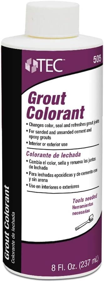 TEC Grout Colorant - Refresh and Seal or Change Grout Joint Color | A Faster and Easier Alternative to Regrouting Tile | 8 oz. Application Covers up to 350 sq. ft. - 961 Sandstone Beige