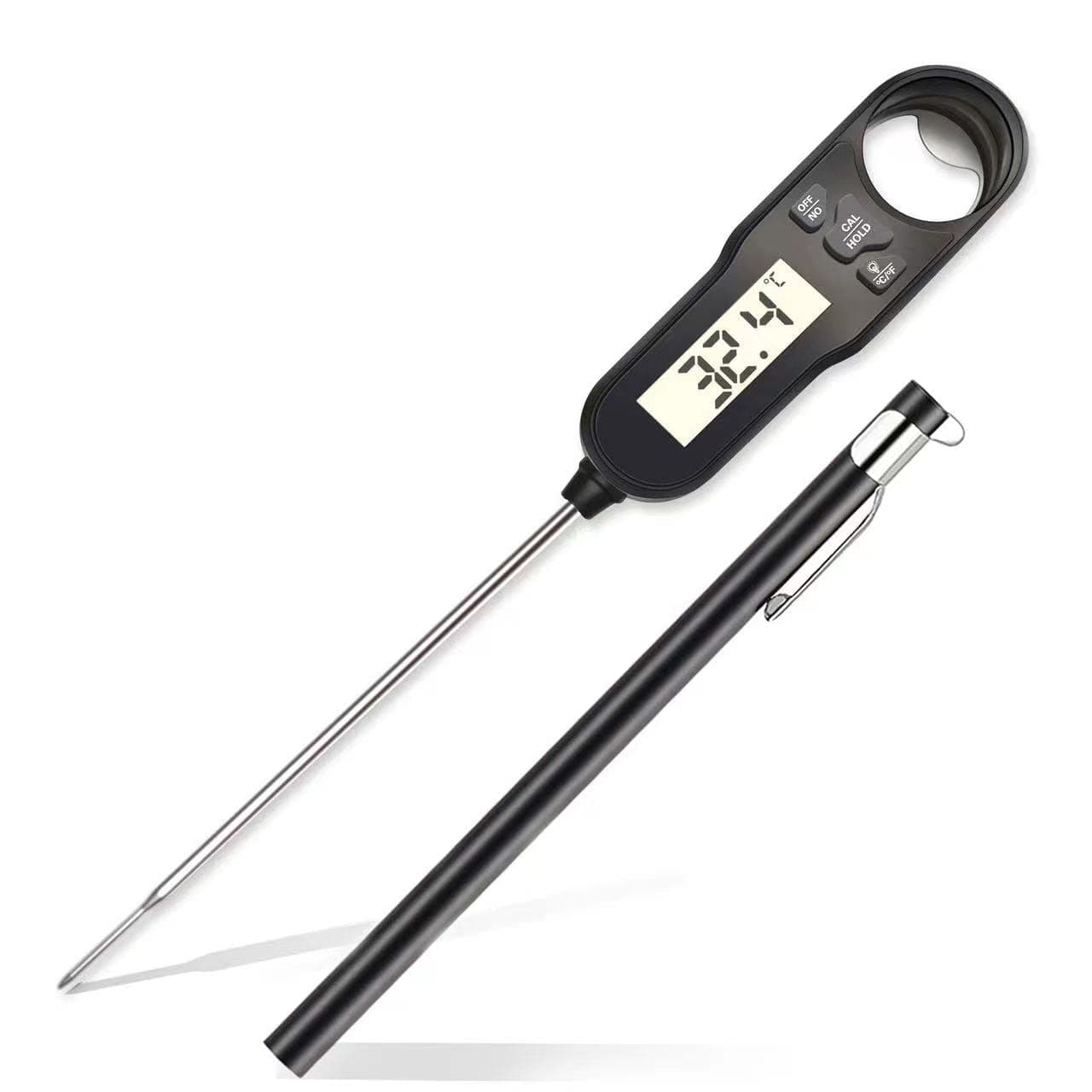 Digital Meat Thermometer,Waterproof Instant Read Food Thermometer for Cooking and Backing,with Backlit and Magnet for Meat, BBQ, Candy