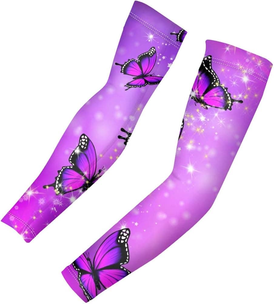 Binienty UV Sun Protection Arm Sleeves for Women Men, Cooling Sports Sleeves for Golf, Running, Cycling, Hiking