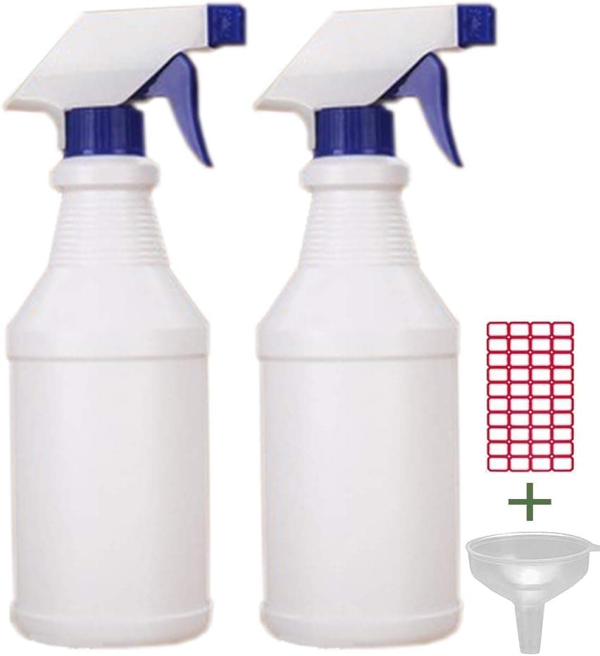 Spray Bottles for Cleaning Solutions 32oz, Adjustable Spray Head, Empty Spray Bottles, Mist Spray Bottle, Multipurpose (18oz (500ml), 2)