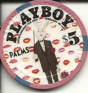 $5 palms playboy las vegas nevada casino chip