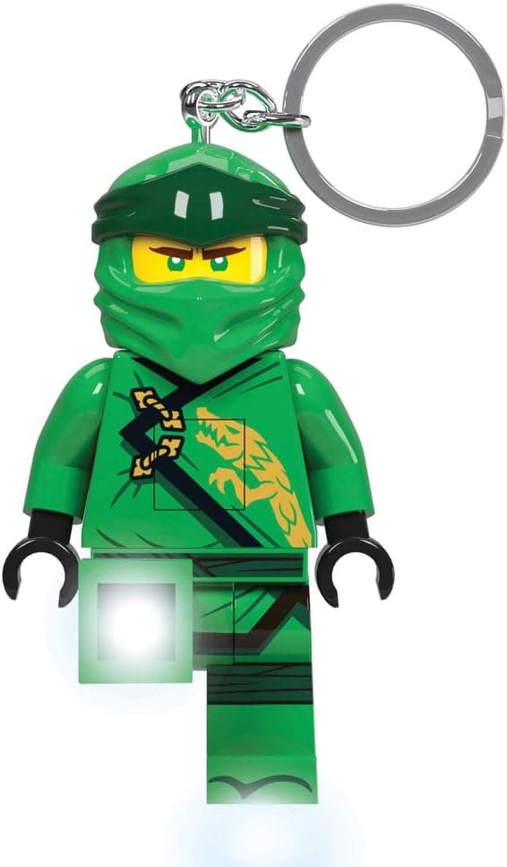 LEGO IQ Ninjago Legacy Lloyd LED Keychain Light - 3 Inch Tall Figure, Green