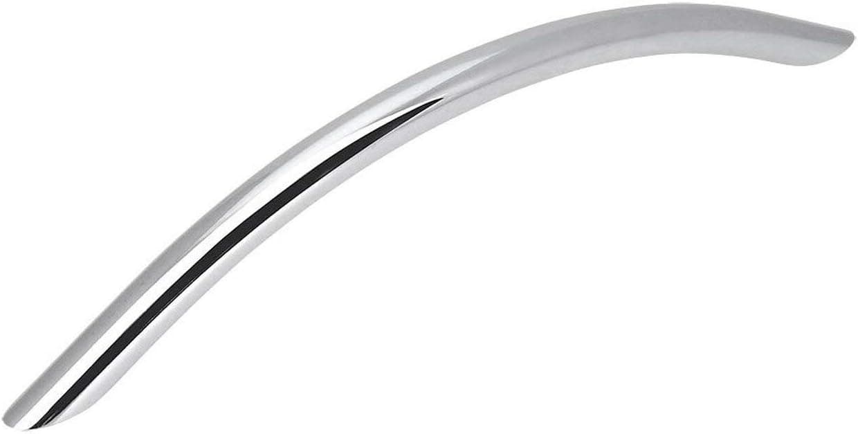 Cosmas 20 Pack 801-160CH Solid Steel Polished Chrome Arch Bow Cabinet Hardware Bar Handle Pull - 6-5/16" (160mm) Hole Centers